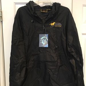 Black Indiana Grand Race Course men’s windbreaker